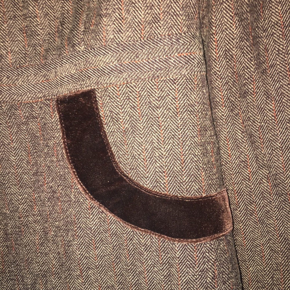 Vintage Spiegel Cropped Blazer Brown Tweed 6‎ - Picture 3 of 13